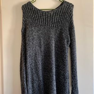 Dark grey sweater dress